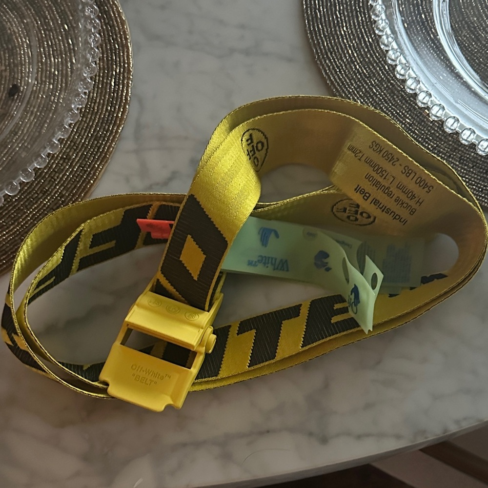 Yellow Industrial Belt